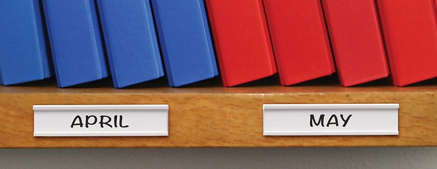 Self-Adhesive Label Holder - H.30mm x W.80mm - Pack of 100