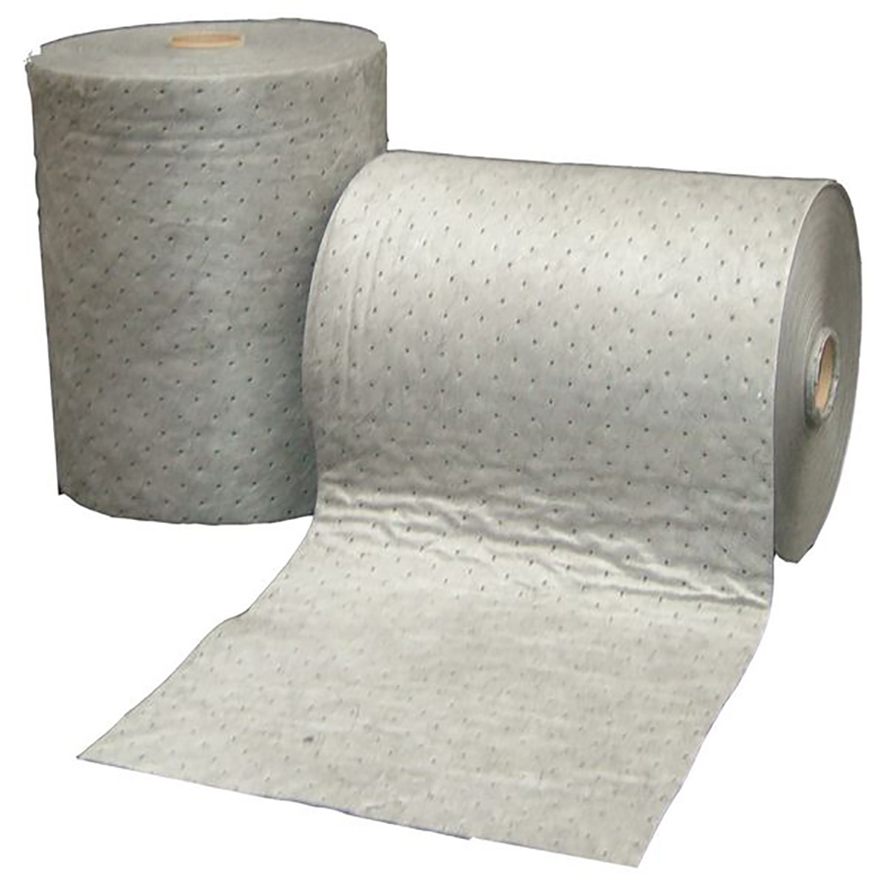 Maintenance Perforated Sorbent Roll - 2 Pack - for oil water and coolant