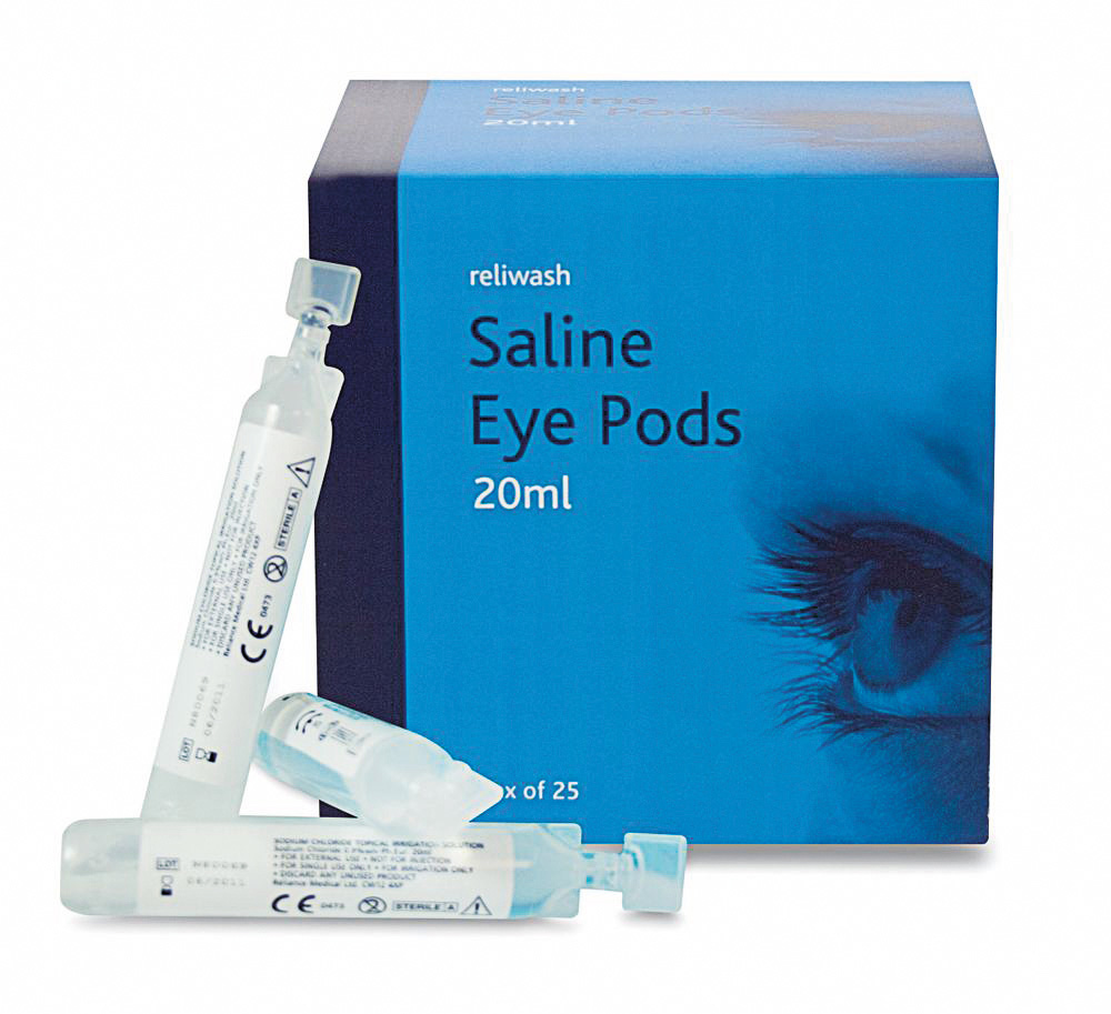 Eyewash Saline Pod  Pk 25 
