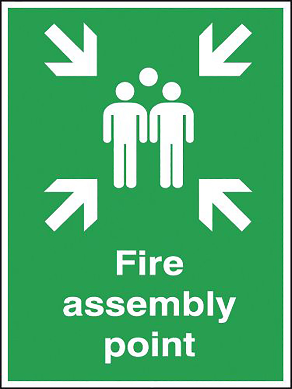 Fire Assembly Point 600x450mm Aluminium Safety Sign