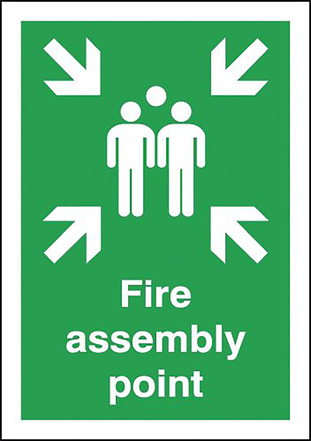 Fire Assembly Point 594 x 420mm Polycarbonate Safety Sign