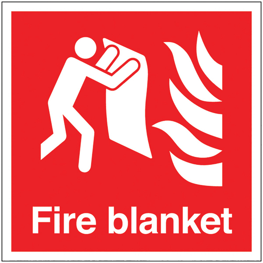 Fire Blanket Sign 200x200mm