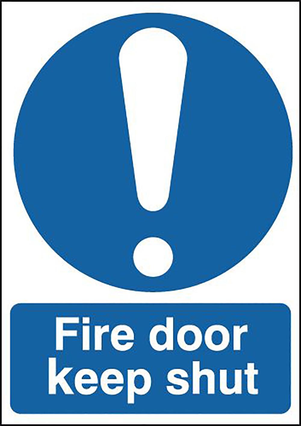 Fire Door Keep Shut 297x210mm Self Adhesive Vinyl Safety Sign  