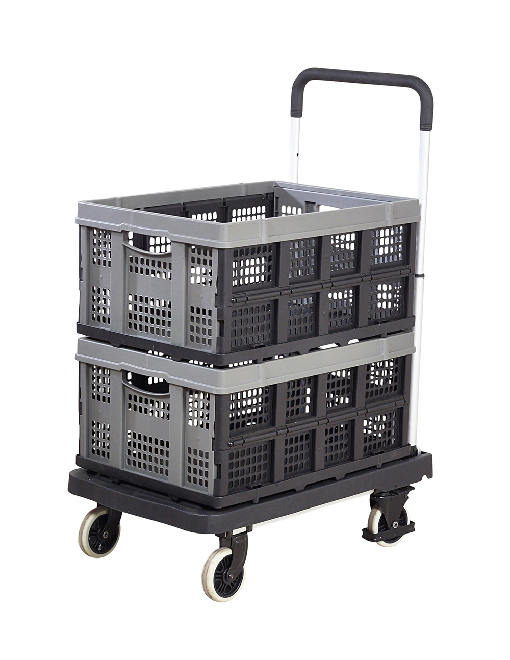 Foldaway  Platform Trolley with 2 x Removable Folding Boxes