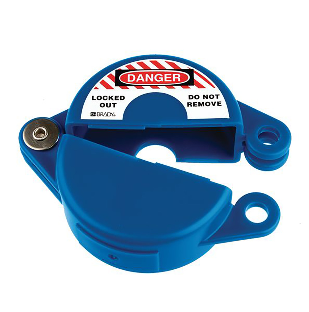 Gate Valve Lockout - 25 to 63.5mm - Blue Lockout/Tagout