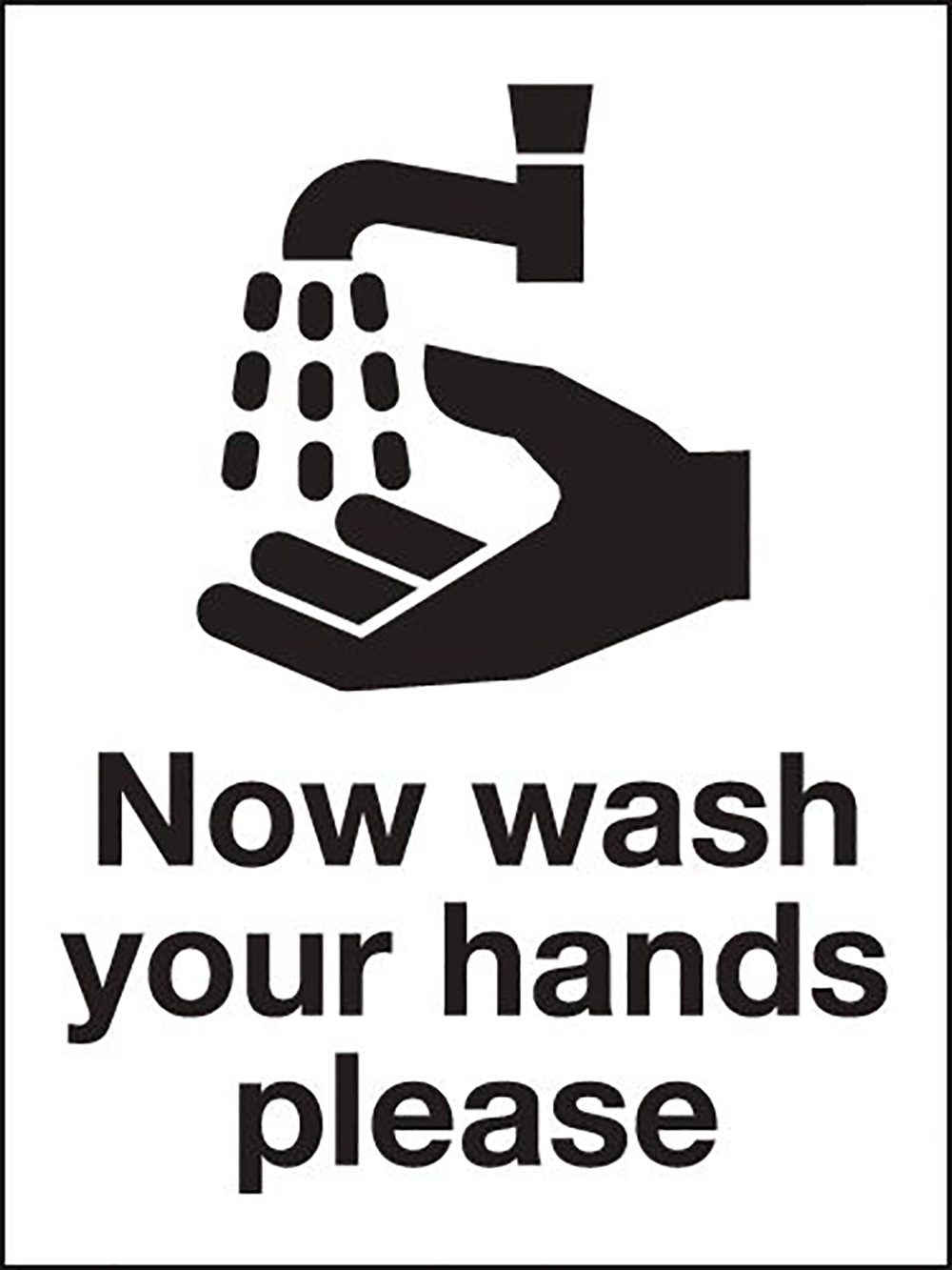 200x150mm Now wash your hands please