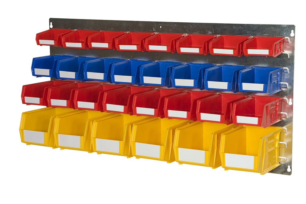 Plastic Bins on Portrait Louvre Panel Landscape Wall Kit EL