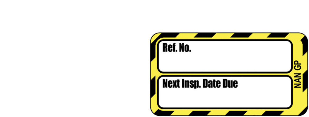 Scafftag Electrical Equipment Replacement Inserts - Pack of 20