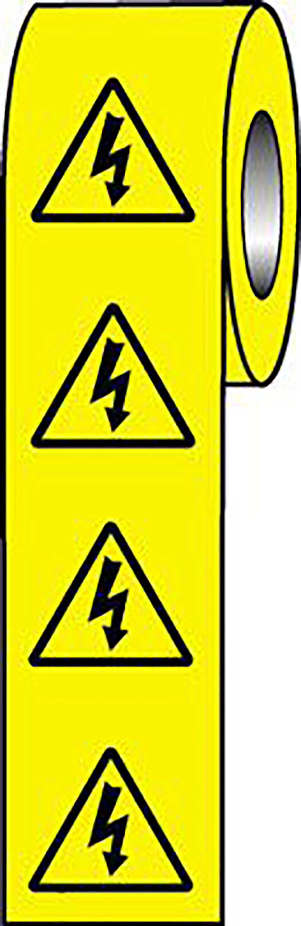 Electrical Symbols 50 x 50mm Self Adhesive Vinyl Safety Sign - 250