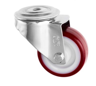 MD Bolt Hole Swivel Castor - 150mm - Polyurethane