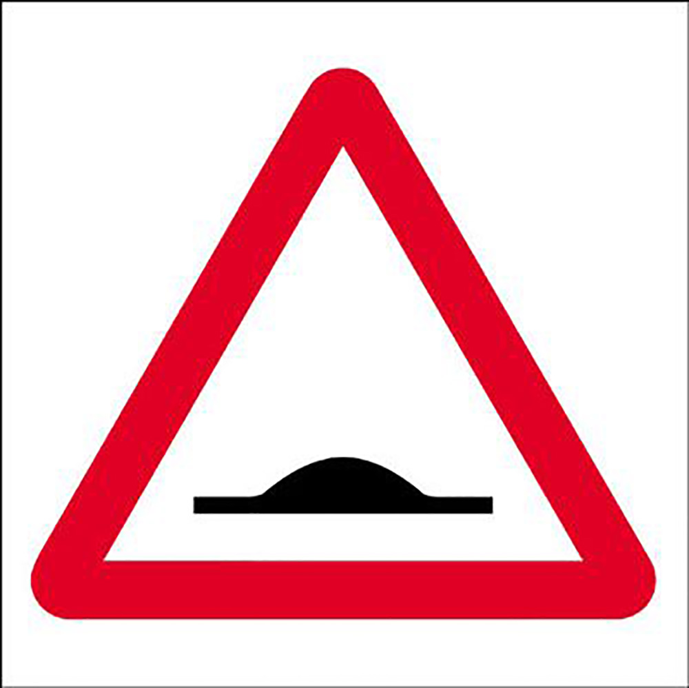 450x450mm Speed ramps traffic sign