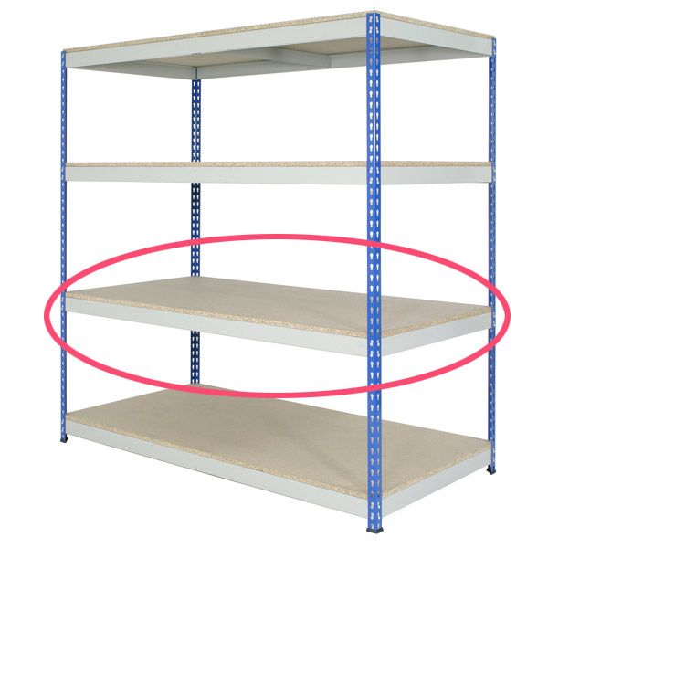 Heavy Rivet Shelving - Chipboard Levels Only