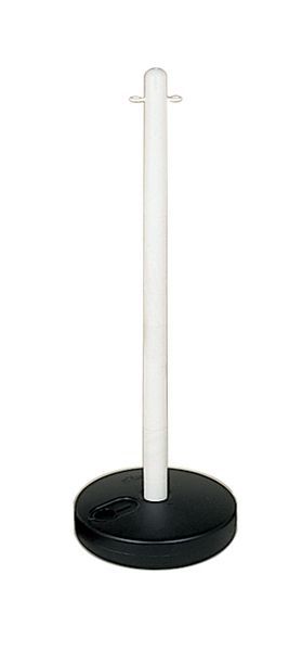 Outdoor Post with Base - White