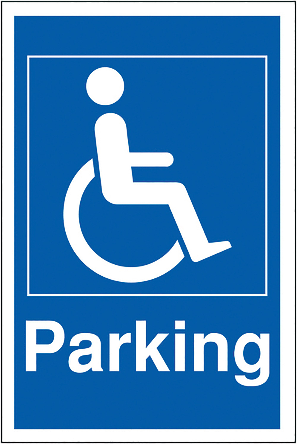 Disabled parking 400 x 300mm 2mm Polycarbonate Safety Sign