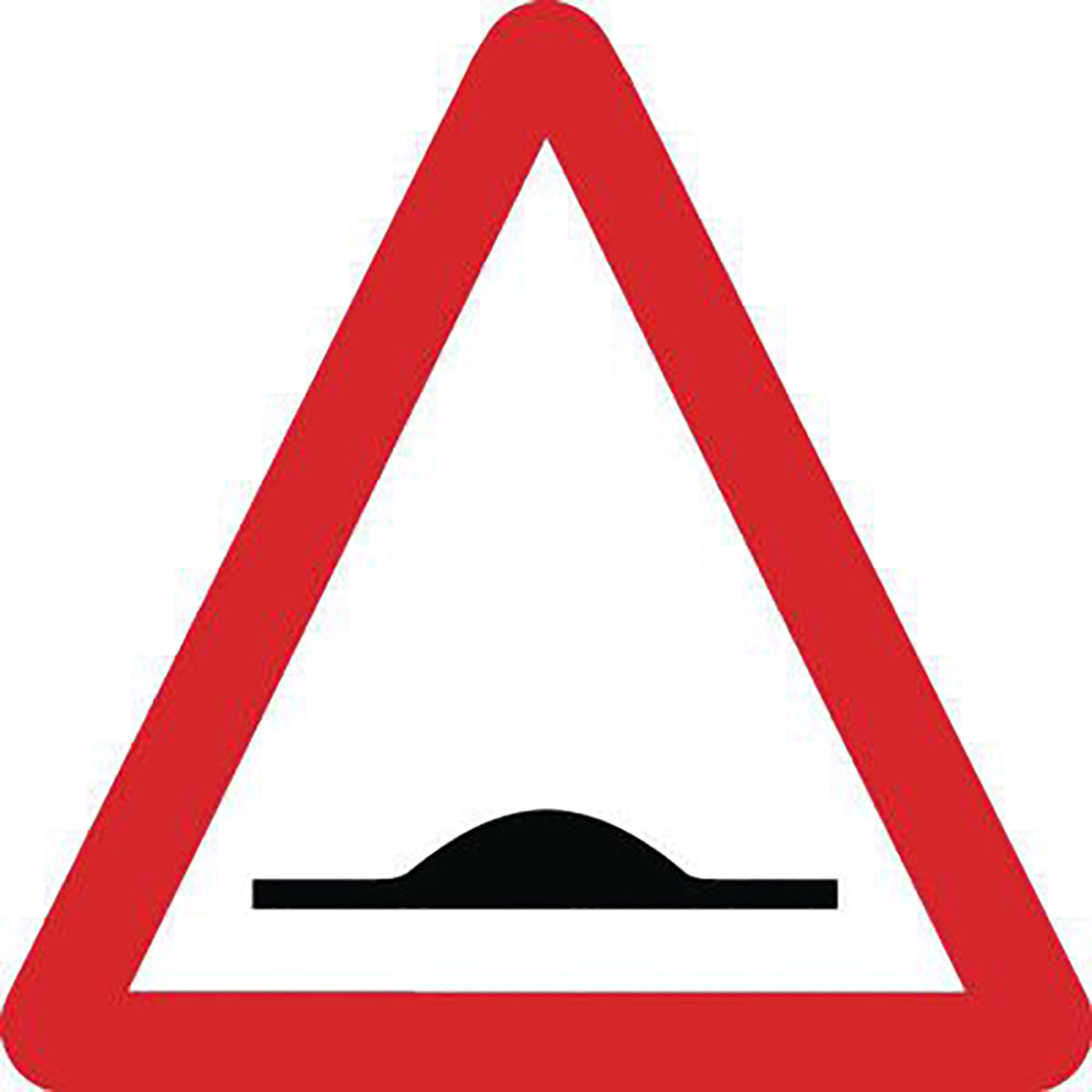 Speed Bump Class 1 Reflective Traffic Sign 600mm Reflective Safety Sign  