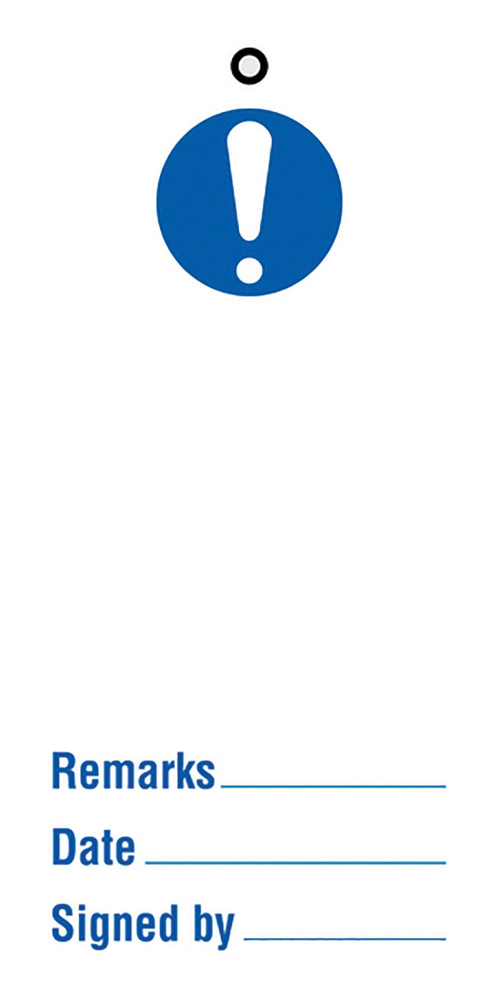 110x50mm Mandatory blank Maintenance Safety Tag