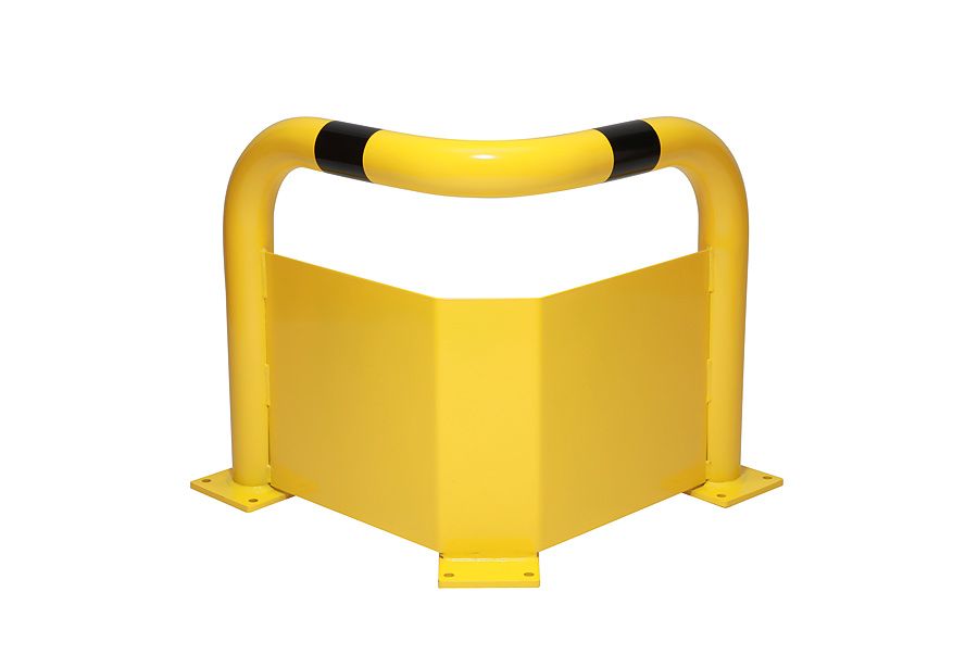 Corner Protection Guards - 76mm Dia Tube c/w Under-run