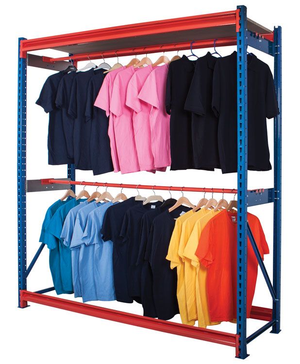 Longspan Garment Racking - Centre Rail