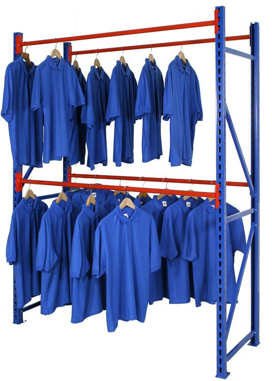 Longspan Garment Racking - Twin Rail