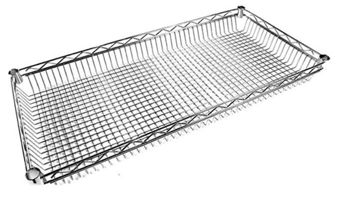 Chrome Wire Lipped Shelf