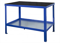 Heavy Duty Workbench with Rubber bonded to Steel Top - 1000kg UDL- 1200mm Wide