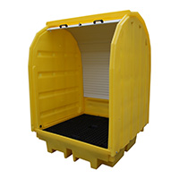 Hard Covered 4 Drum Pallet 410 Litre Bund