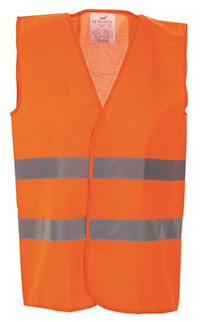 High Vis 2 Band Waistcoat - Orange