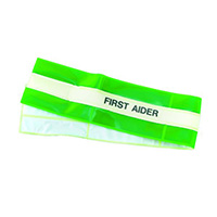 High Vis Armband - First Aider  Green only 