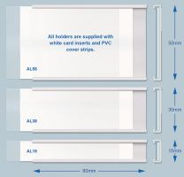 Self-Adhesive Label Holder - H.30mm x W.80mm - Pack of 100