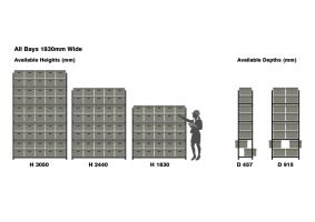 Rivet Racking Archive Storage c/w boxes