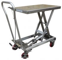 Stainless Steel Mobile Scissor Lift Tables
