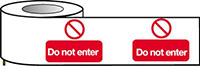 Barrier Warning Tape - 150mm x 100m - Do Not Enter   Warning Tape