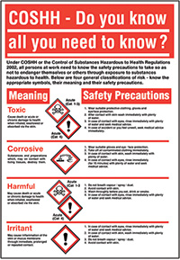 600x420mm COSHH Do You Know All You Need To Know  Poster