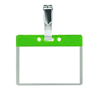 Pack of 25 Colour Coded Clip on Badges - Green   Work Permits