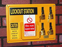 Lockout Station comes with board - Small   Lockout