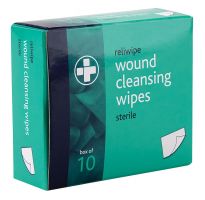 Wound Cleansing Wipes - Pack of 10 or 100