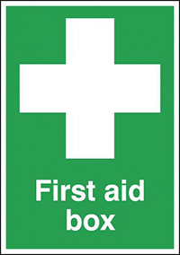 First Aid Box Sign 210x148mm