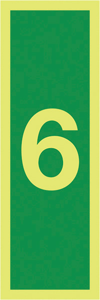 6 - 150 x 50mm - Nite Glo Safety Sign   Nite Glo Safety Sign  