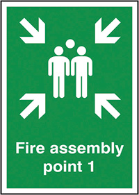Fire Assembly Point 1 Safety Sign