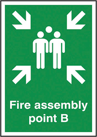 Fire Assembly Point B Safety Sign