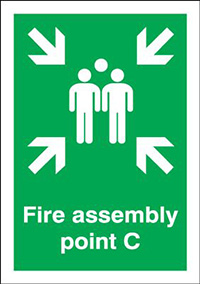 Fire Assembly Point C Safety Sign