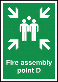 Fire Assembly Point D Safety Sign