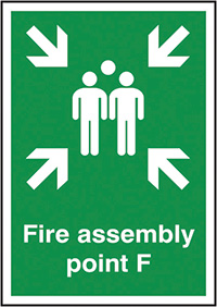 Fire Assembly Point F Safety Sign