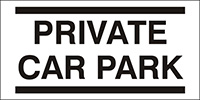 300x600mm Private Car Park - Rigid Polypropylene