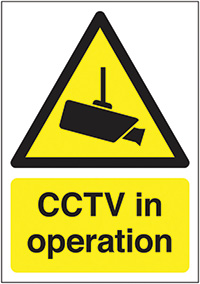 CCTV In Operation 400x300mm Aluminium Safety Sign