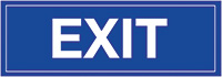 Exit 150x450mm 1.2mm Rigid Plastic Safety Sign