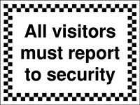 All visitors must report to security - Rigid