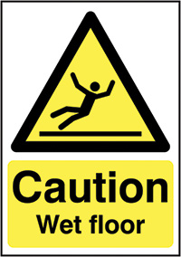 Caution Wet Floor Safety Sign