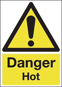 Danger Hot Safety Sign