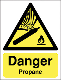 Danger Propane Safety Sign